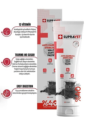 Supravet Sterılısed Antı Hairball 100 Gr