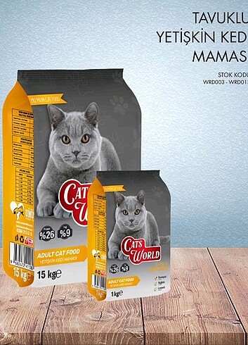 CATS WORLD 15 KG TAVUKLU KEDİ MAMASI 