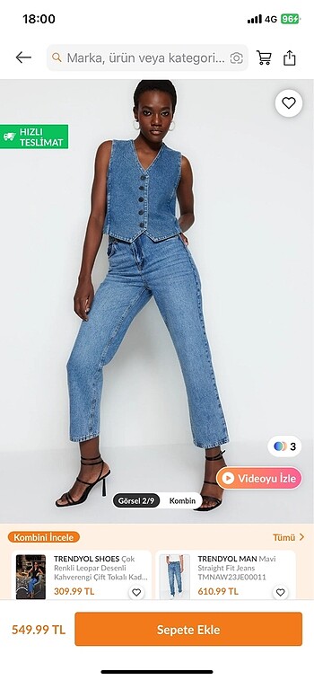 Straight Jean pantolon