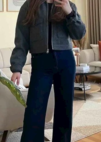 Gri Bershka ceket - Görsel 2