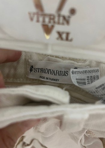 Kadın Beyaz Mini Denim Şort - Görsel 2