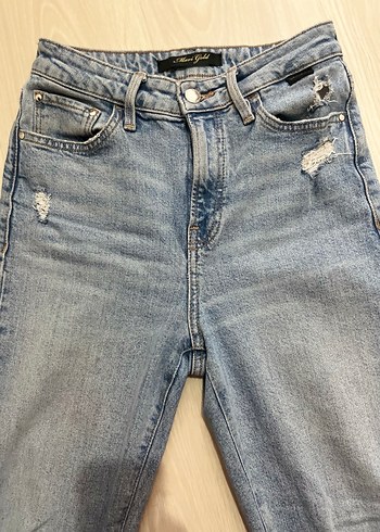 Kadın Regular Fit Midi Denim Pantolon - Görsel 5