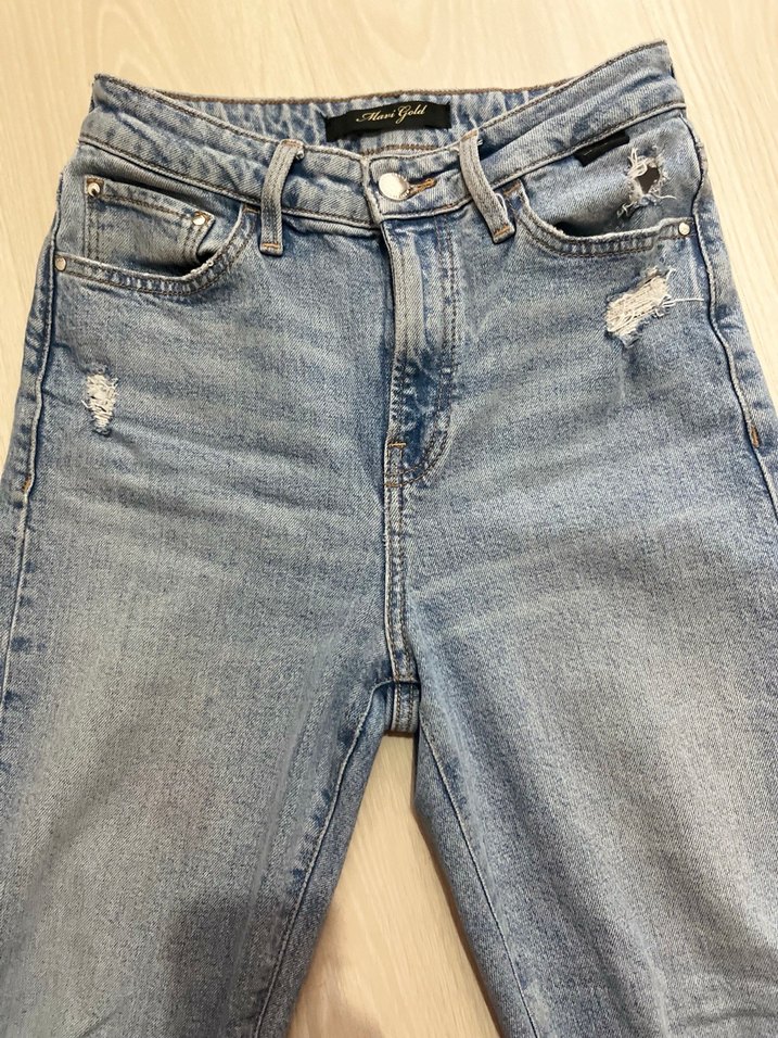 Kadın Regular Fit Midi Denim Pantolon - Görsel 5