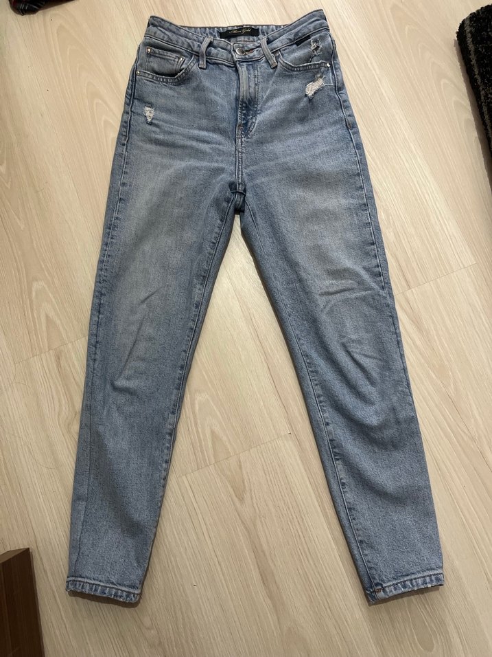 Kadın Regular Fit Midi Denim Pantolon - Görsel 2
