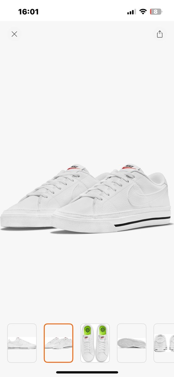 Nike Beyaz Kadın Spor Ayakkabı Velcro - Görsel 2