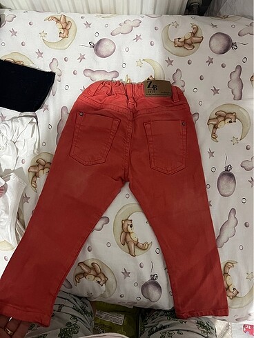 18-24 Ay Beden kırmızı Renk Zara pantolon