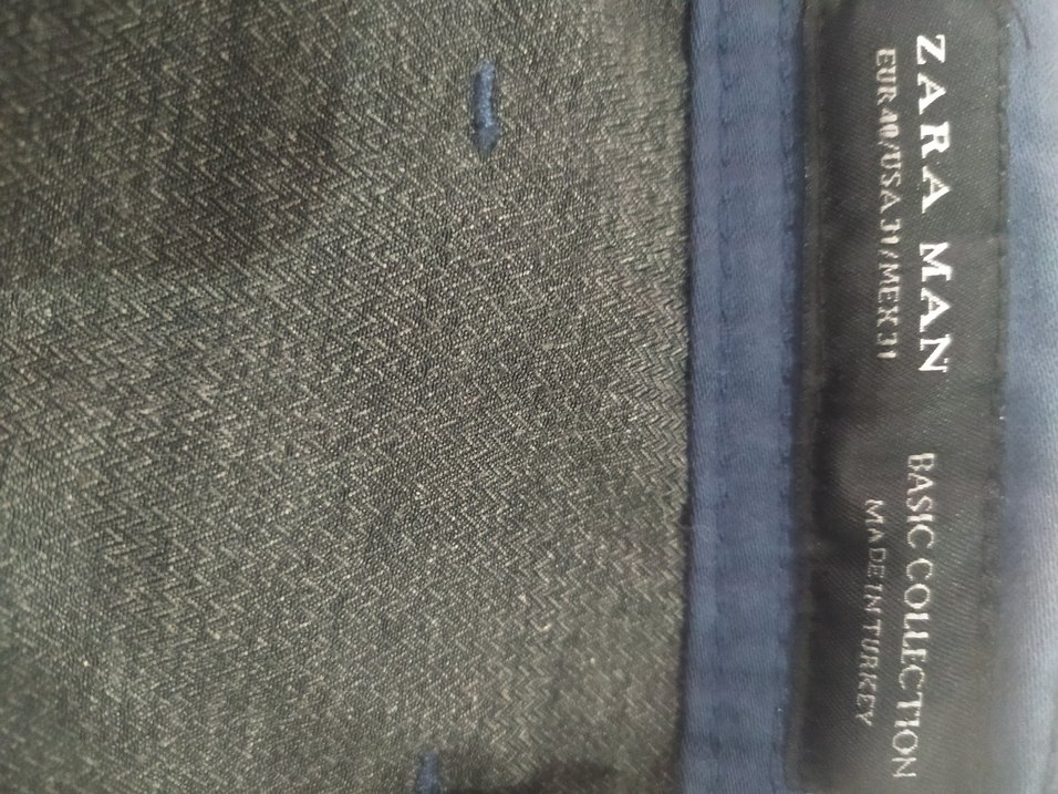 Erkek Koyu Mavi Denim Kemerli Pantolon - Görsel 3