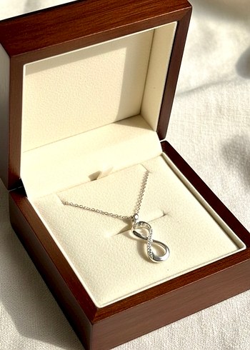 Zincir Detaylı Sonsuzluk Midi Kadın Kolye - Görsel 2