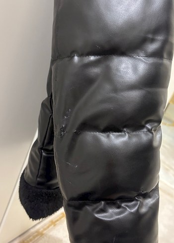 Siyah Kürklü Deri Erkek Mont 75 kiloya kadar olur - Görsel 5