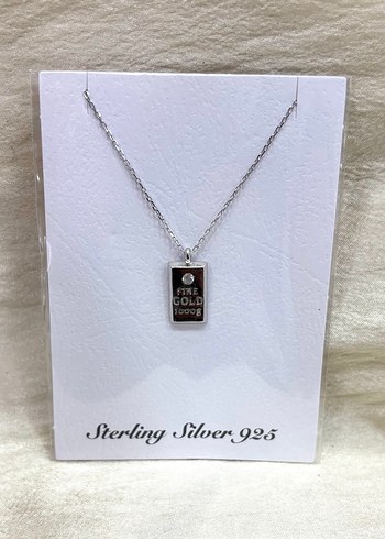 Külçe Gram Kolye 925 Ayar Gümüş