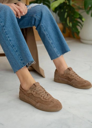 Hakiki süet deri 38 numara spor ayakkabı - Görsel 2