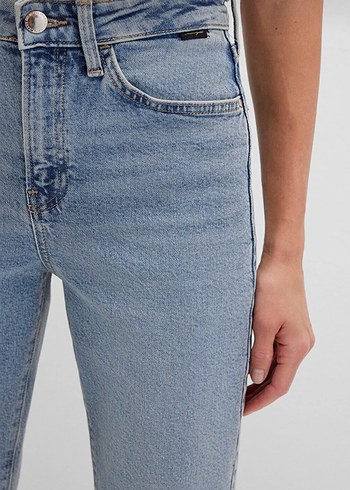 Star real blue indigo mavi kot denim jean mom jean yüksek bel 38 - Görsel 2