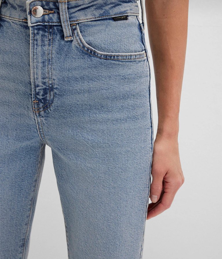 Star real blue indigo mavi kot denim jean mom jean yüksek bel 38 - Görsel 2