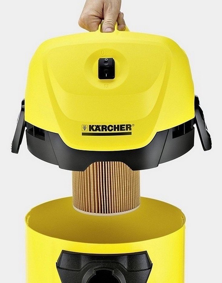 Karcher Sarı Elektrikli Süpürge - Görsel 4