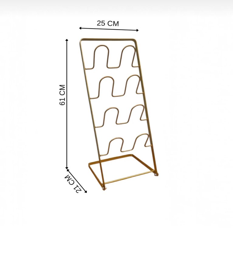 Gold Çoklu Terlik Düzenleyici Stant - Görsel 5