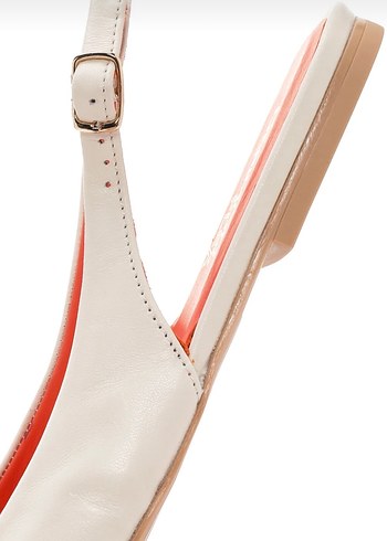 Derimod hakiki deri beyaz babet - Görsel 8