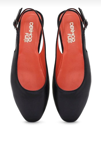 Derimod hakiki deri siyah babet - Görsel 5