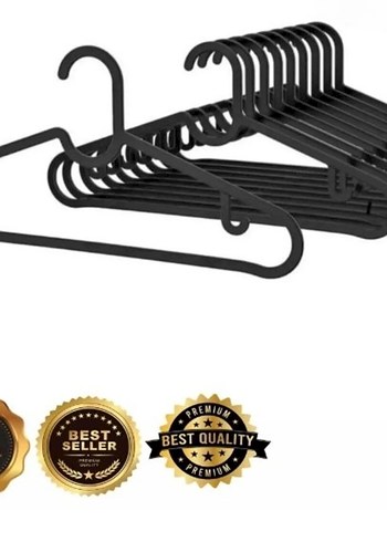 Siyah giysi askısı 20 adet - Görsel 3