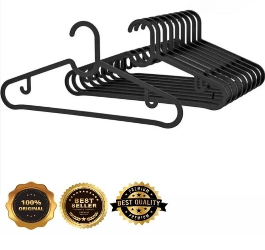 Siyah giysi askısı 20 adet - Görsel 3