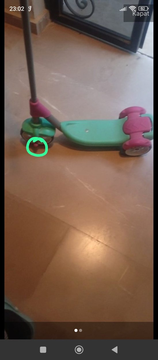 Pastel Pembe Çocuk Scooter - Görsel 3