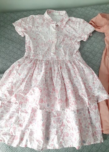 LC Waikiki Pembe Kız Çocuk Fırfırlı Elbise