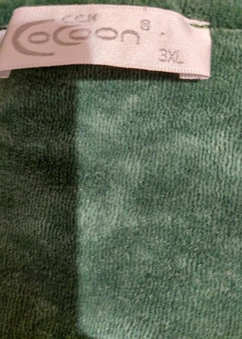 Yeşil Nakışlı Kadın kadife Uzun Elbise - Görsel 9