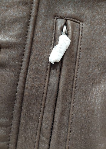 TCHİBO NAPA ERKEK DERI KABAN - Görsel 14