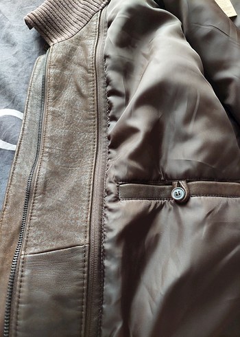 TCHİBO NAPA ERKEK DERI KABAN - Görsel 16