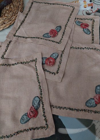 6 LI WINTAGE ÖRTÜ - Görsel 3