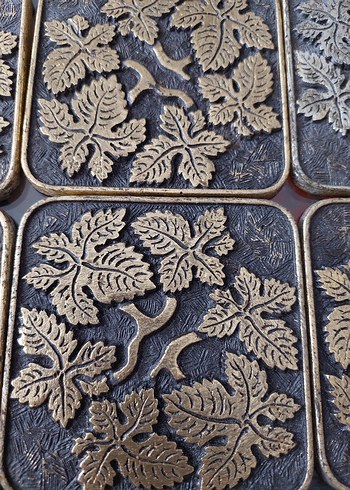 6 LI WINTAGE BARDAK ALTLIĞI - Görsel 2