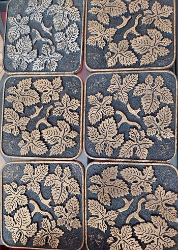 6 LI WINTAGE BARDAK ALTLIĞI - Görsel 6