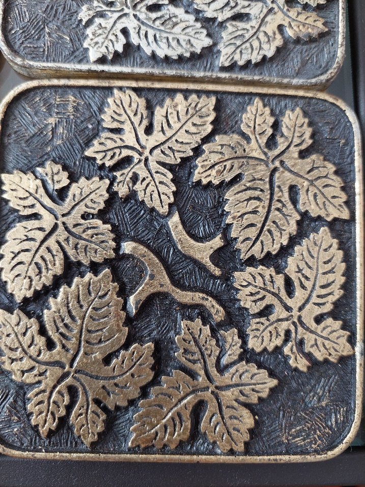 6 LI WINTAGE BARDAK ALTLIĞI - Görsel 5