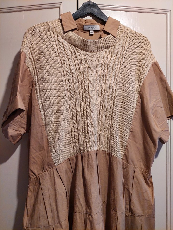 IPEKYOL TRIKO DETAYLI ELBISE - Görsel 3