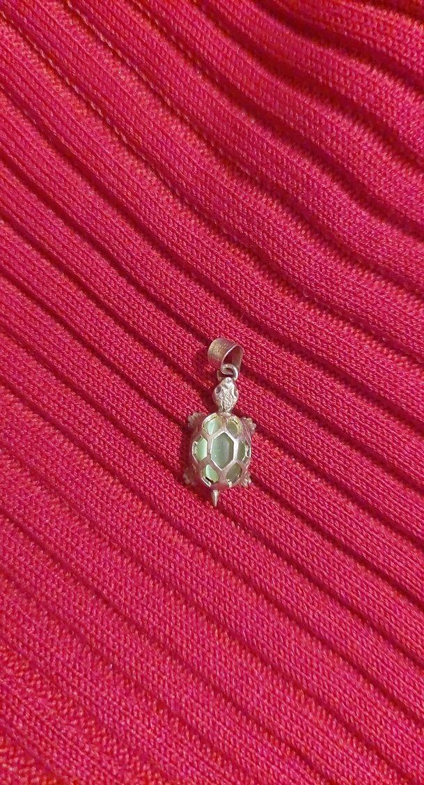 925 AYAR KAPLUMBAĞA KOLYE UCU - Görsel 3