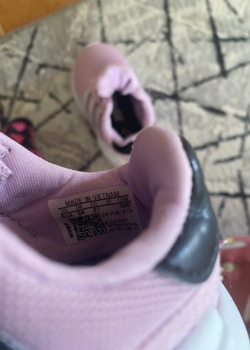 21 Beden pembe Renk Kız Çocuk Pembe Adidas Spor Ayakkabı