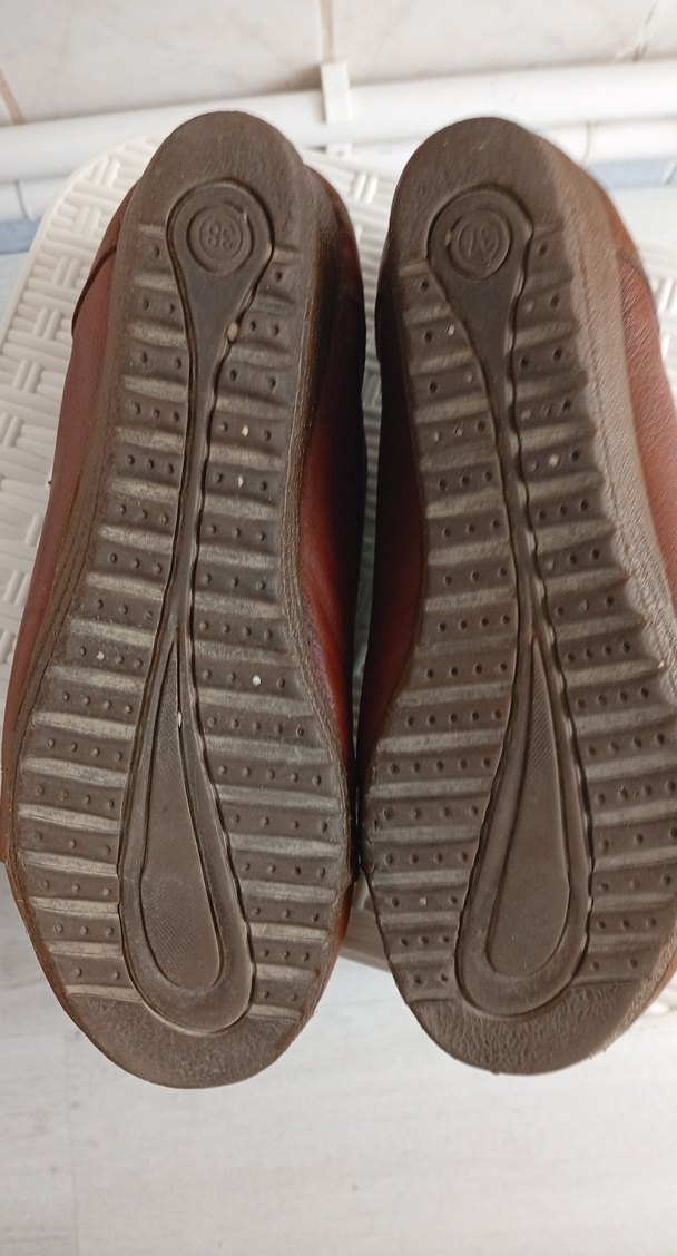 Parlak Kahverengi  bayan ayakkabı - Görsel 2