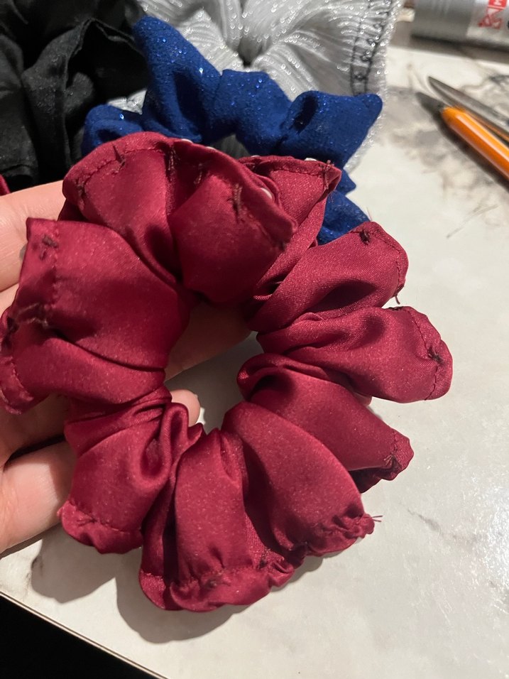 Boncuklu Çok Renkli İpek Toka Seti - Görsel 3