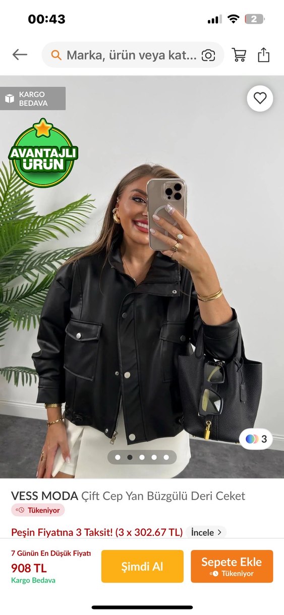 Deri ceket - Görsel 2