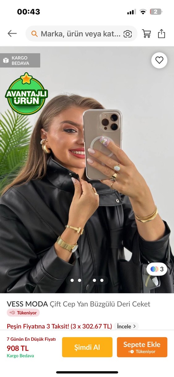 Deri ceket - Görsel 3