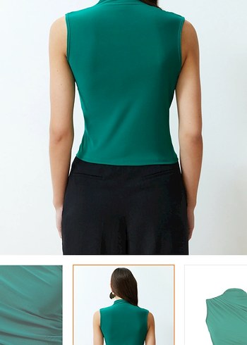 Sıfır kollu Bluz - Görsel 4