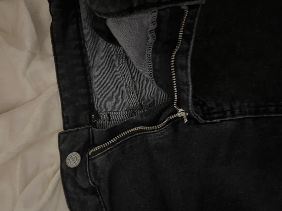 Kadın Siyah Midi Kot Etek - Görsel 5