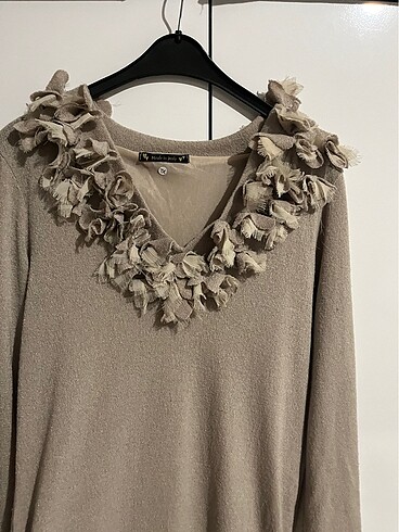 xl Beden camel Renk Elbise