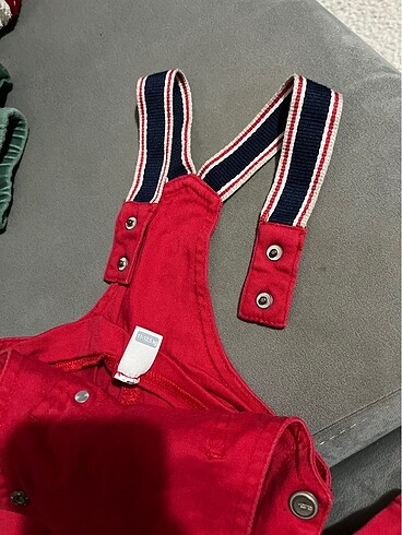 18-24 Ay Beden kırmızı Renk Bebek tulum