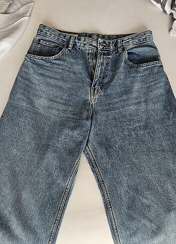 40 Beden mavi Renk Zara Baggy Jeans