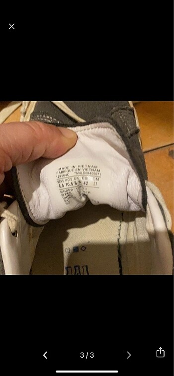 42 Beden Convers ayakkabı