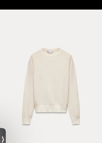 Bej Kadın Triko Bisiklet Yaka Kazak - Görsel 2