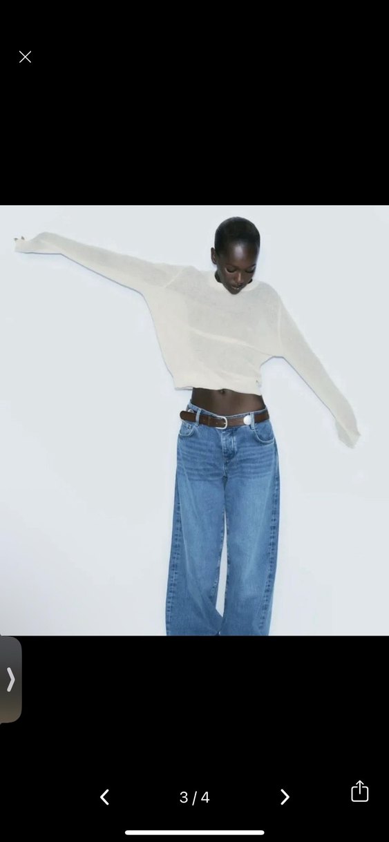 Bej Kadın Triko Bisiklet Yaka Kazak - Görsel 3