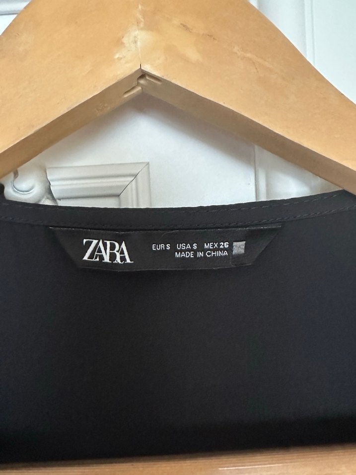 Siyah Midi V Yaka Drapeli Elbise - Görsel 2