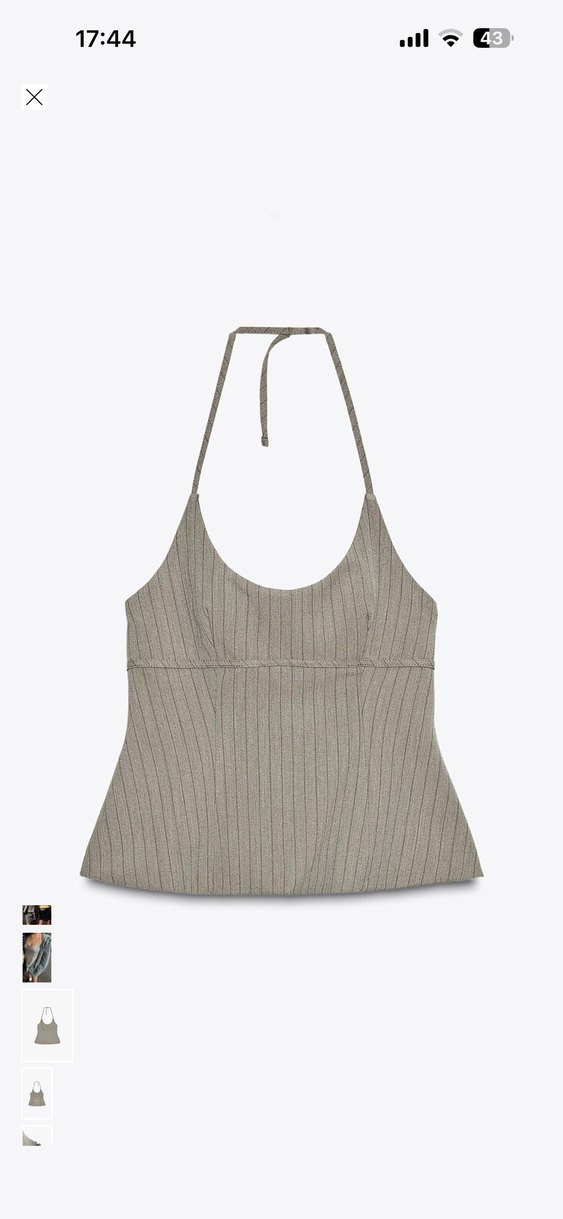 Gri Çizgili Askısız Kadın Bustiyer - Görsel 4