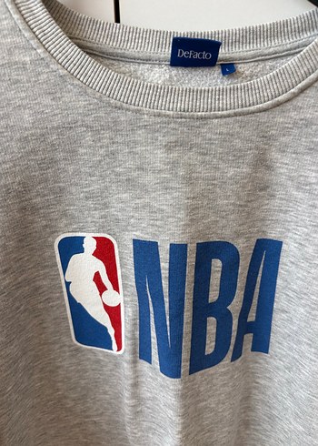 Gri NBA Baskılı Kadın Sweatshirt - Görsel 4